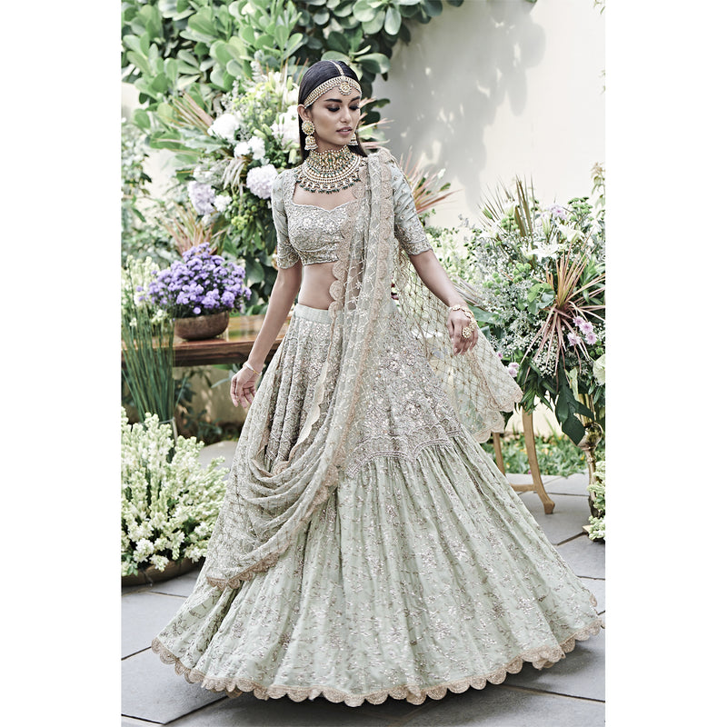 Mint Green Lehenga