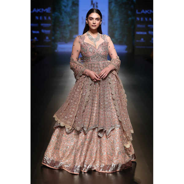 Blush Pink Gotta Patti Lehenga Set