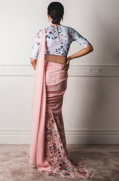 Printed Concept Saree with Bodysuit