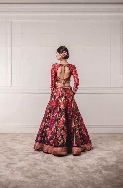 Printed Lehenga with Printed Crop Top