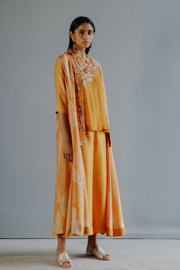 Mangal Suzni Print cape set