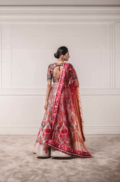 Floral Printed Lehenga Blouse with Shaded Dupataa