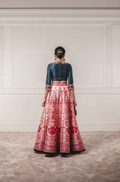 Printed Lehenga with Embellished Blouse
