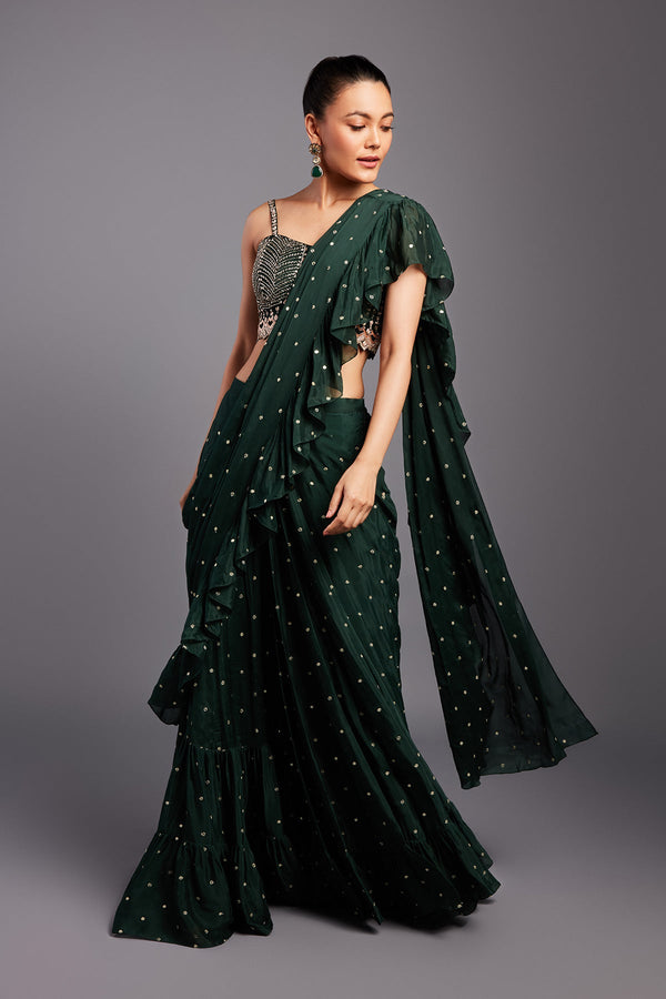 Varonica Ruffle Saree
