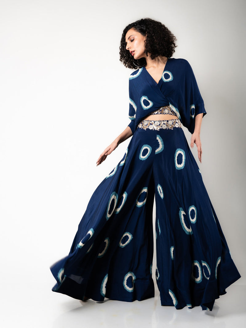 Kaftan Top & Circular Pants Set