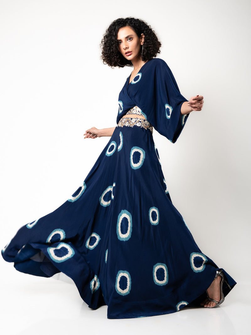 Kaftan Top & Circular Pants Set