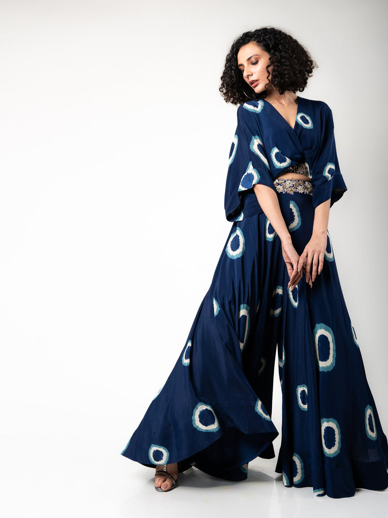 Kaftan Top & Circular Pants Set