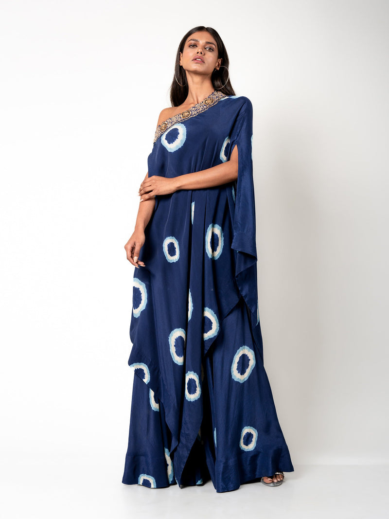 Off-Shoulder Cape & Gharara Set