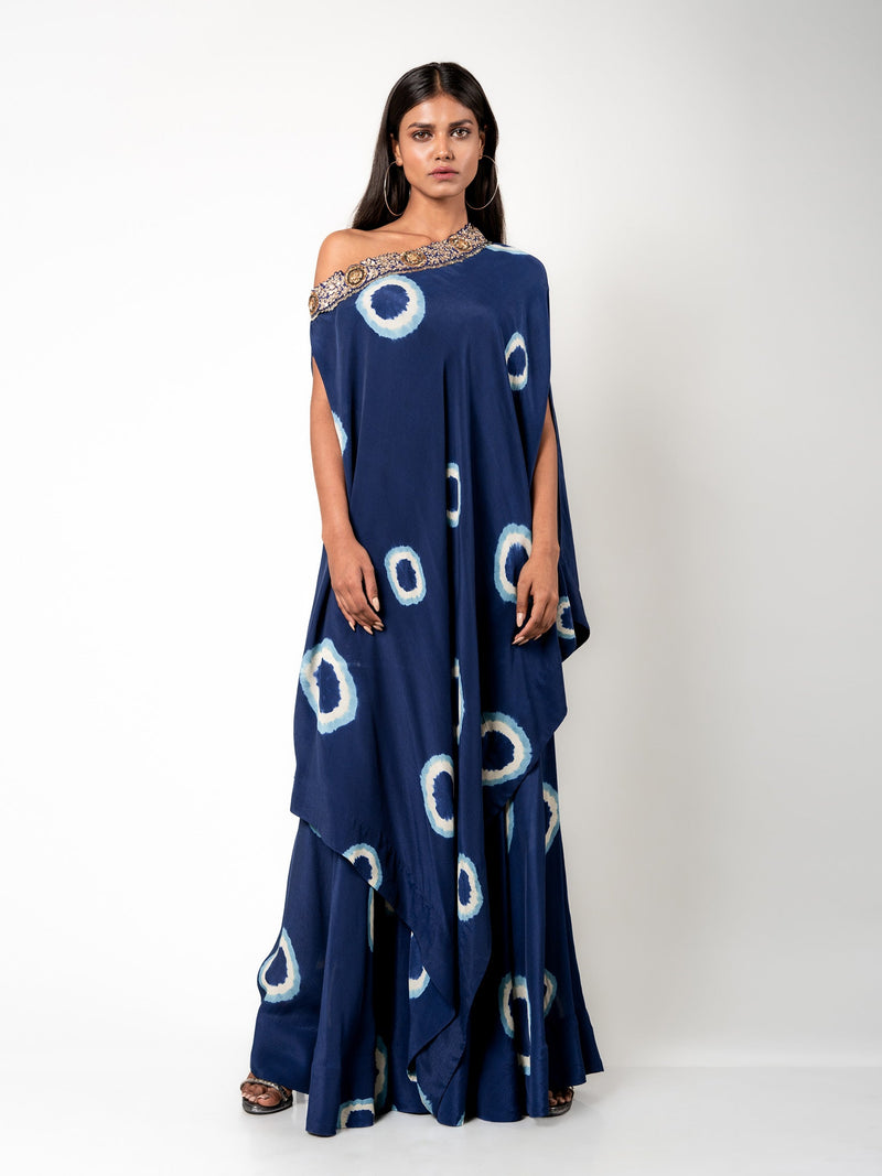 Off-Shoulder Cape & Gharara Set