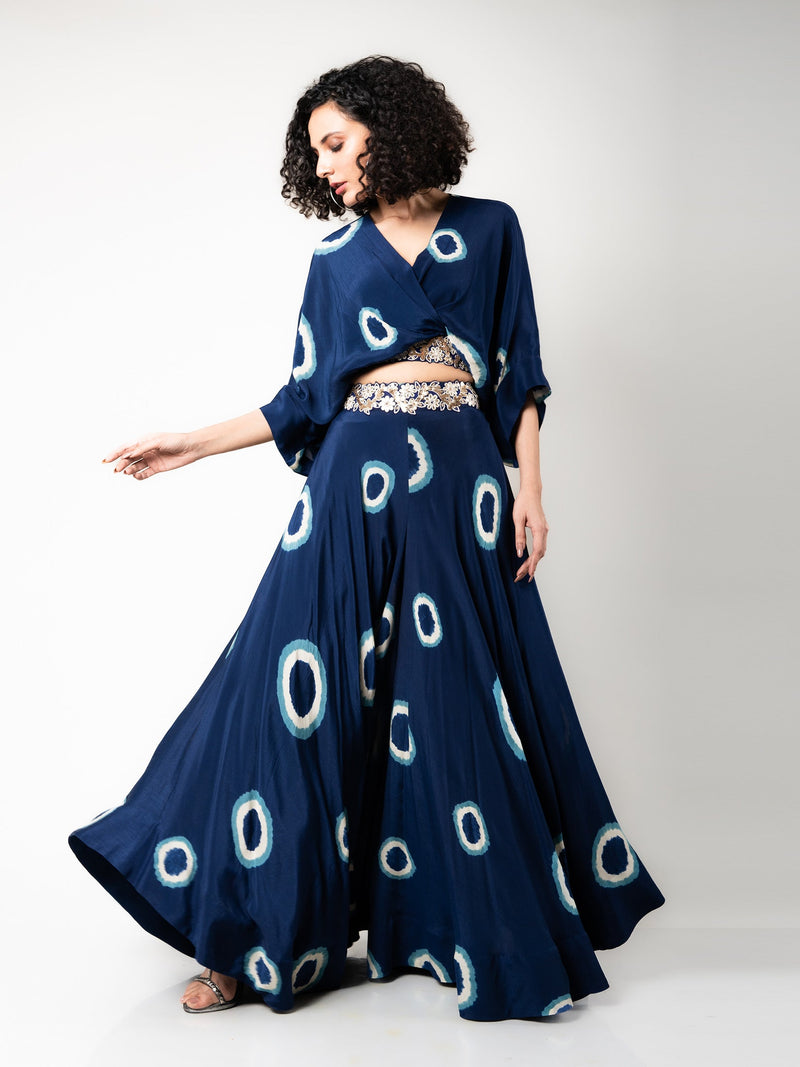 Kaftan Top & Circular Pants Set