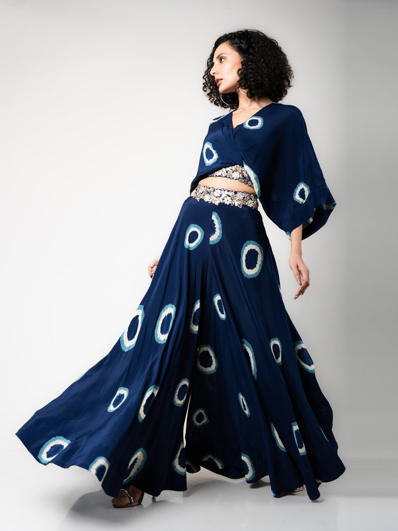 Kaftan Top & Circular Pants Set