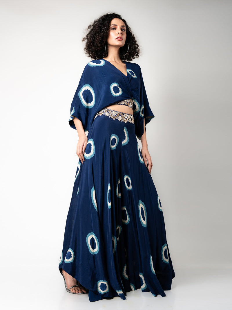 Kaftan Top & Circular Pants Set