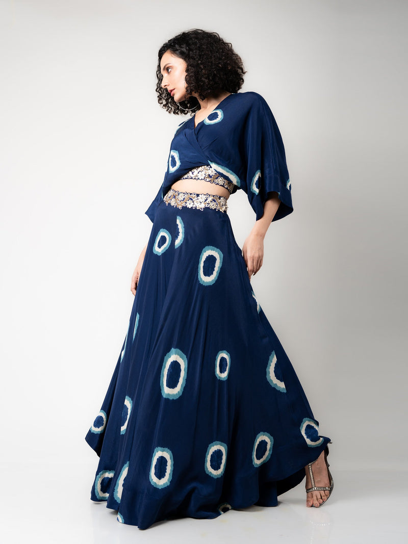 Kaftan Top & Circular Pants Set