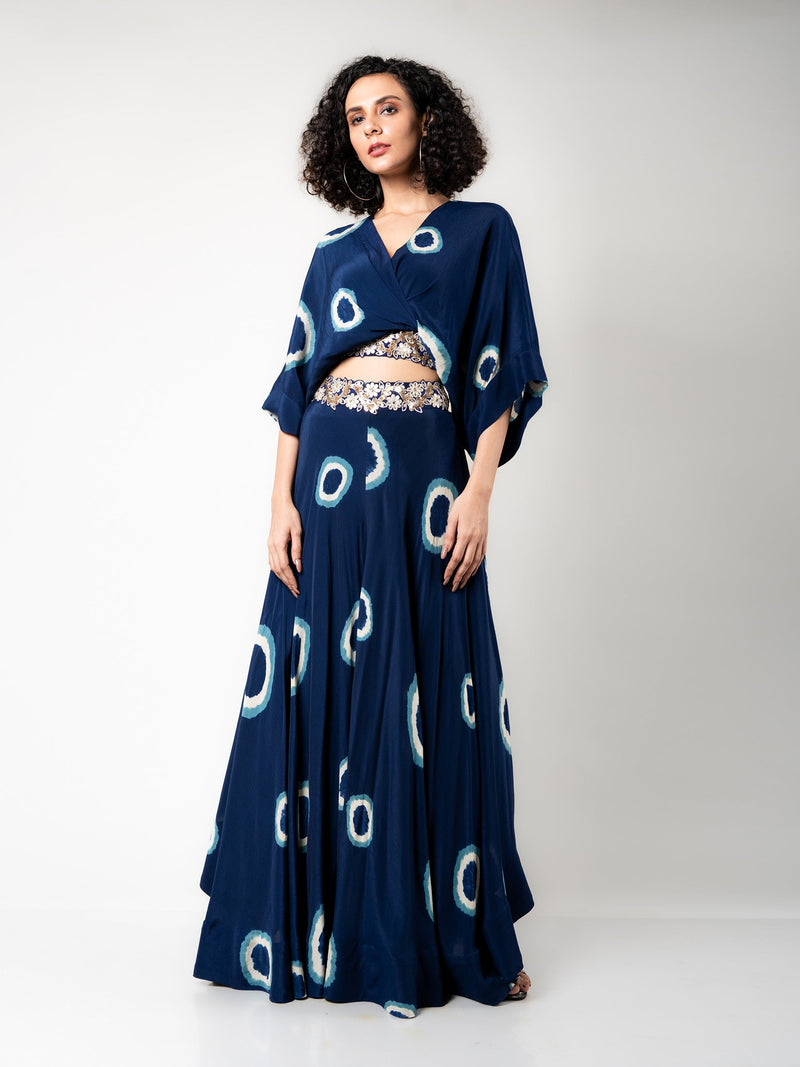 Kaftan Top & Circular Pants Set
