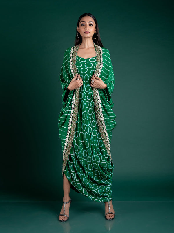 Gather Kite Jacket With Sack Dress