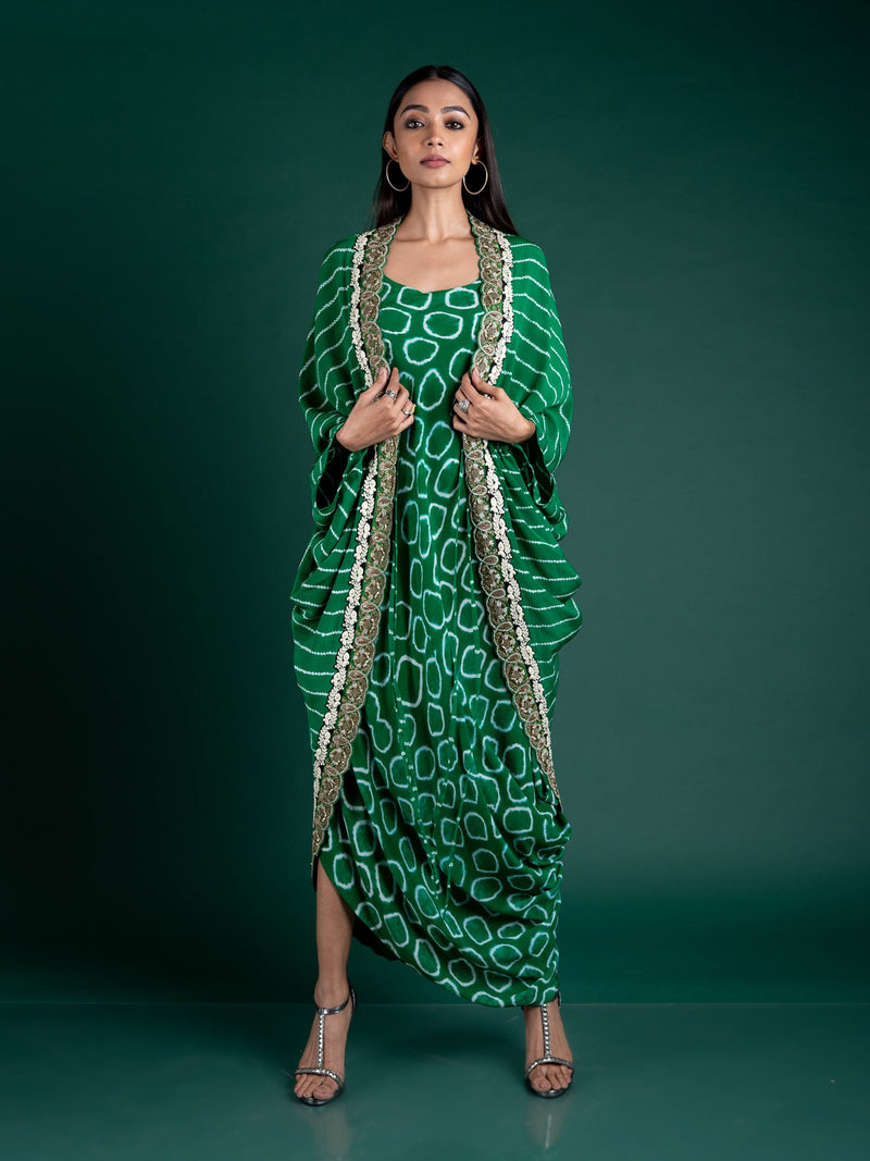 Gather Kite Jacket With Sack Dress