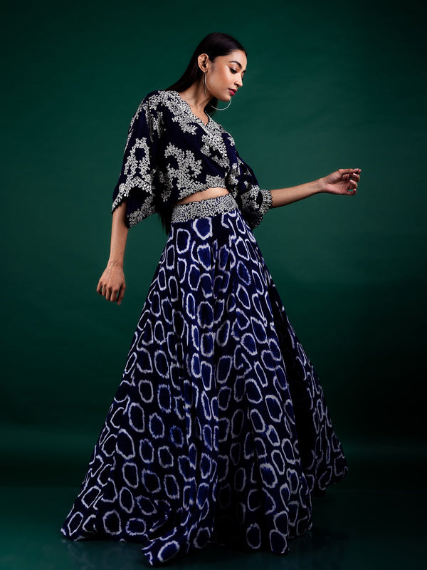 Kaftan Top & Circular Pants Set