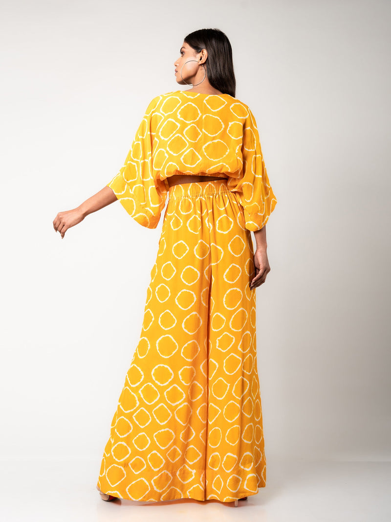 Kaftan Top & A-line Pants Set