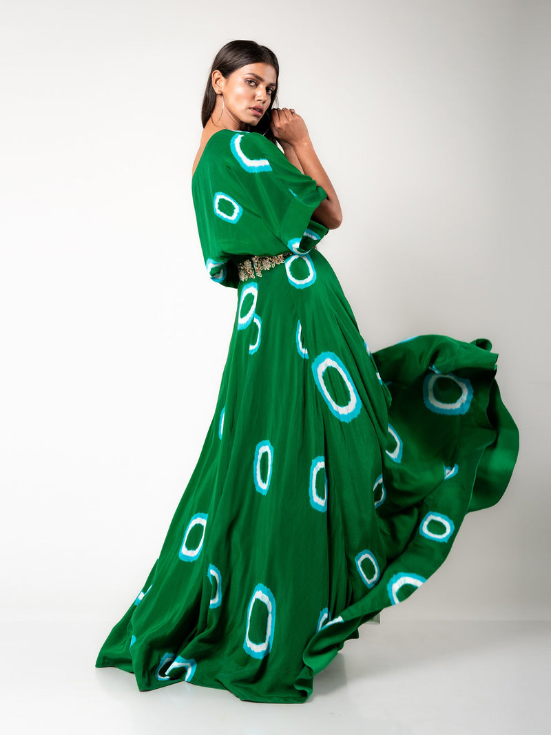 Off-Shoulder Top & Lehenga Set