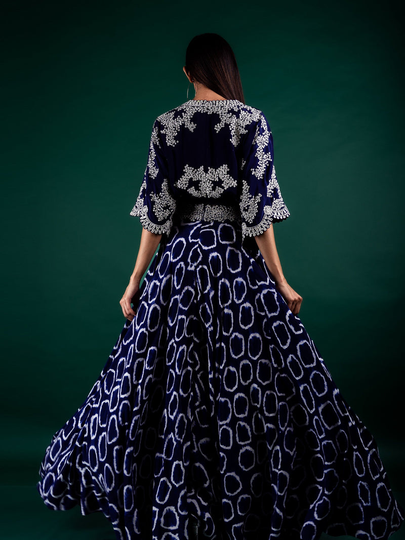 Kaftan Top & Lehenga Set