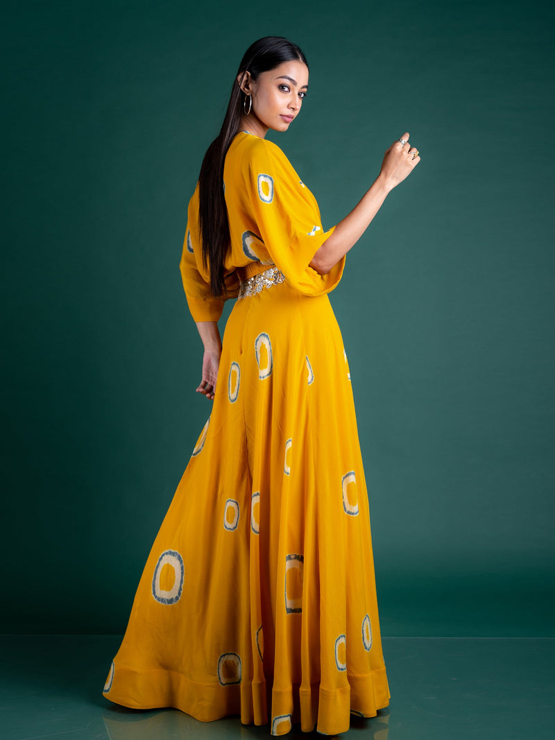 Off-shoulder Top With Lehenga Dress