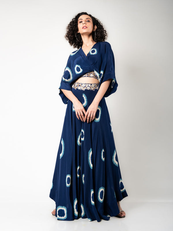 Kaftan Top & Circular Pants Set