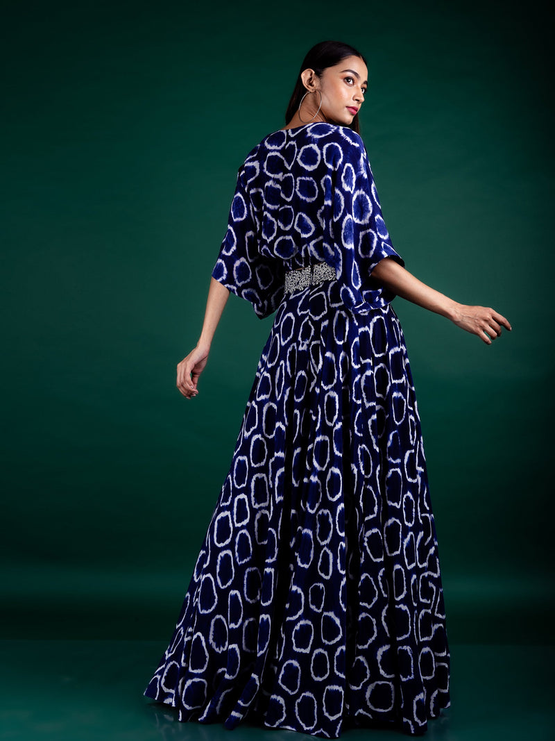Kaftan Top & Circular Pants Set