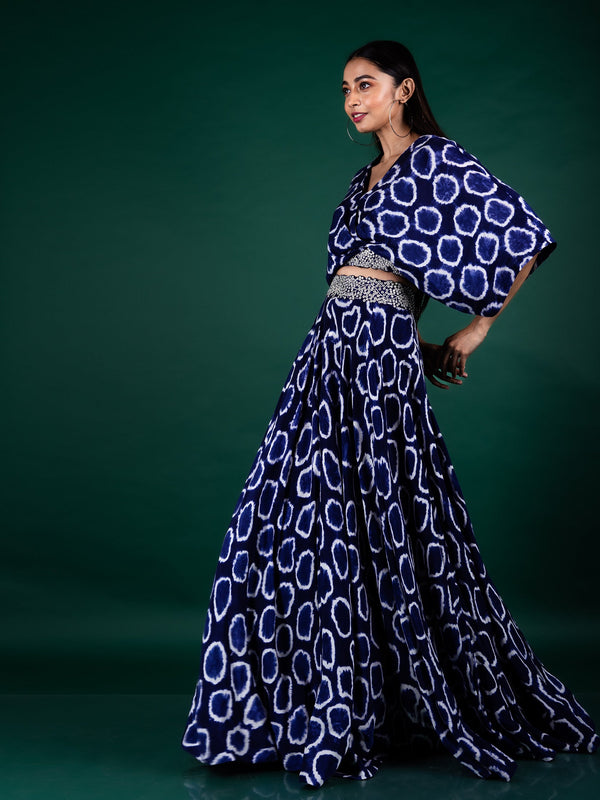 Kaftan Top & Circular Pants Set