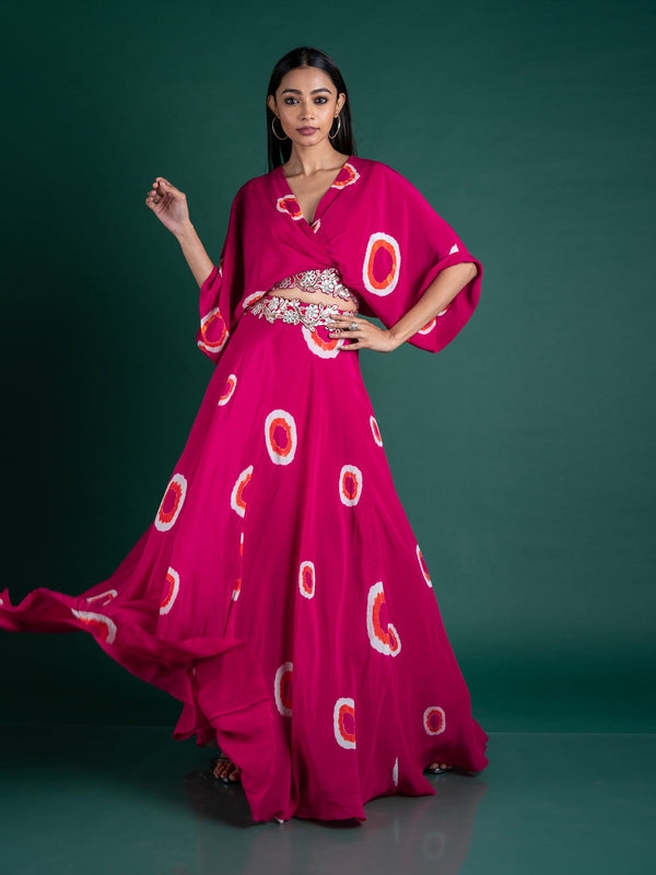 Kaftan Top & Lehenga Set