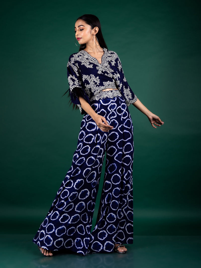Kaftan Top & A-line Pants Set