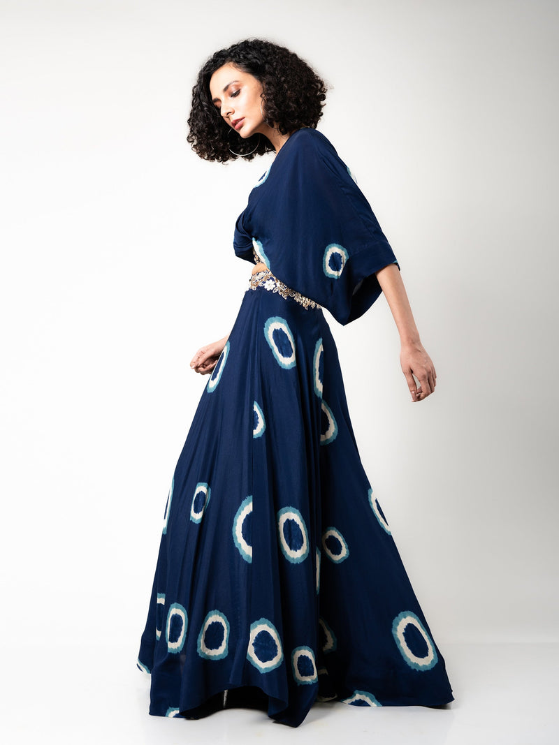Kaftan Top & Circular Pants Set