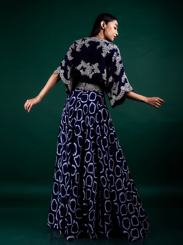 Kaftan Top & Circular Pants Set