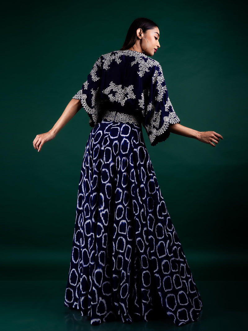 Kaftan Top & Circular Pants Set