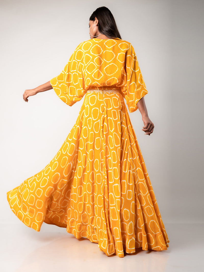 Kaftan Top & Lehenga Set