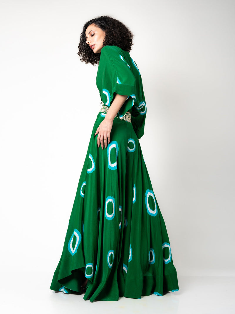 Kaftan Top & Circular Pants Set