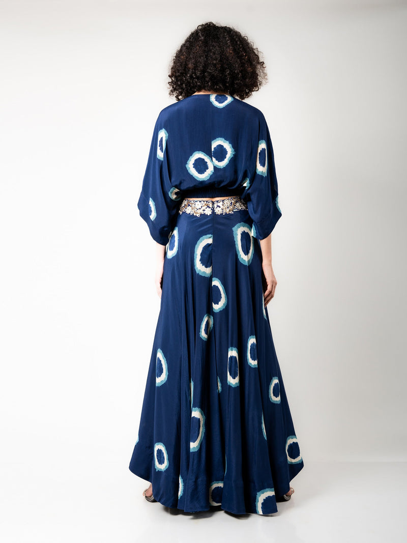 Kaftan Top & Circular Pants Set