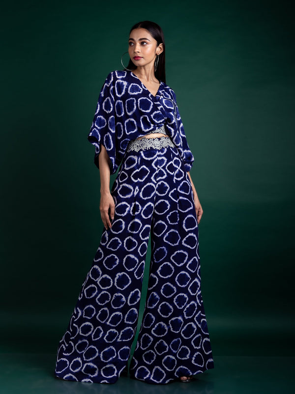 Kaftan Top & a-line Pants Set