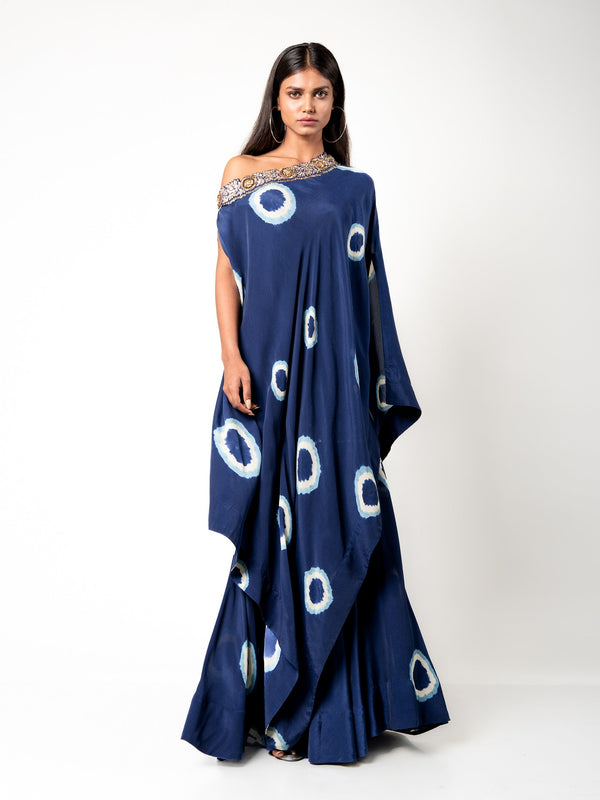 Off-Shoulder Cape & Gharara Set