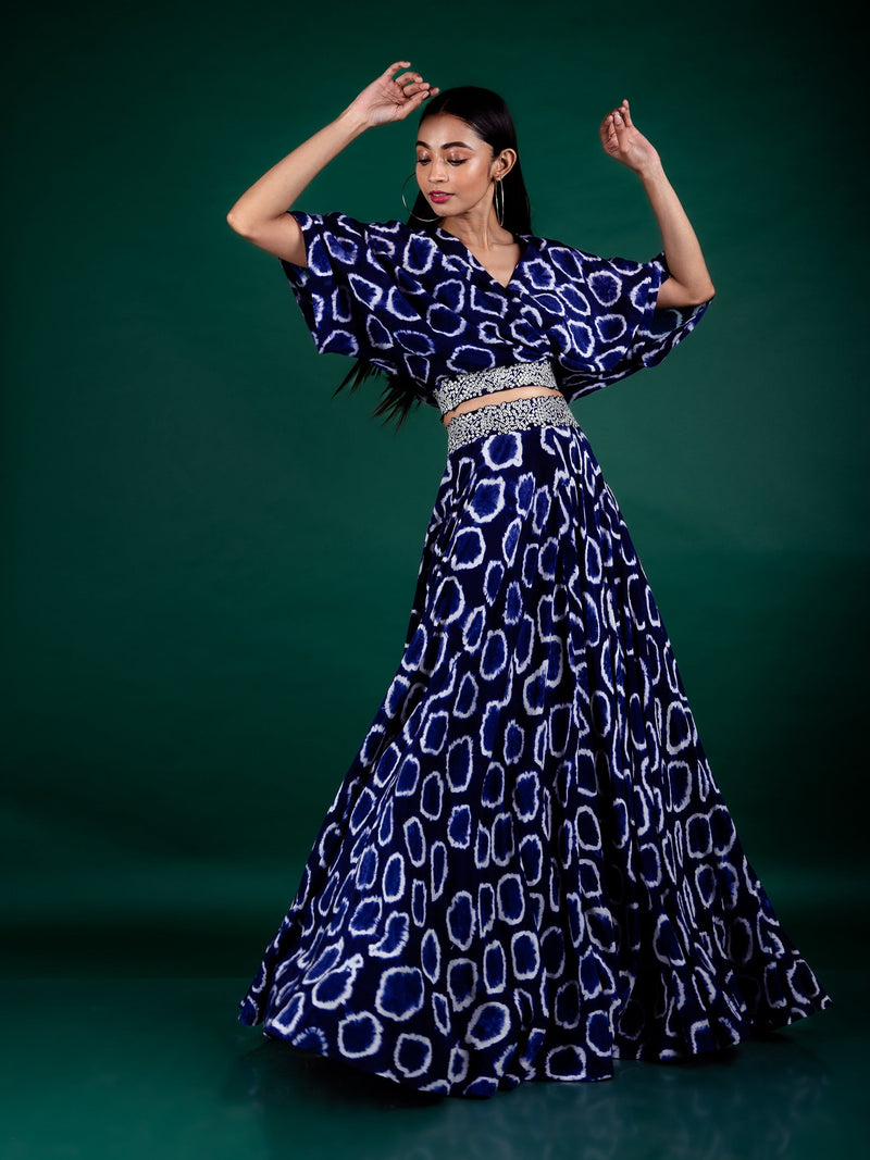 Kaftan Top & Lehenga Set