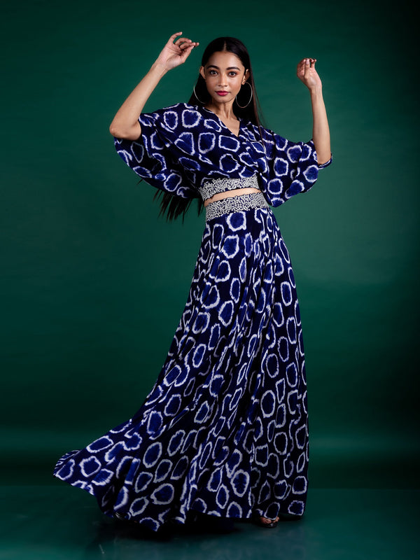 Kaftan Top & Circular Pants Set