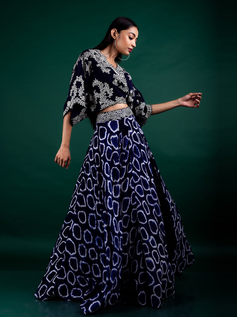 Kaftan Top & Lehenga Set