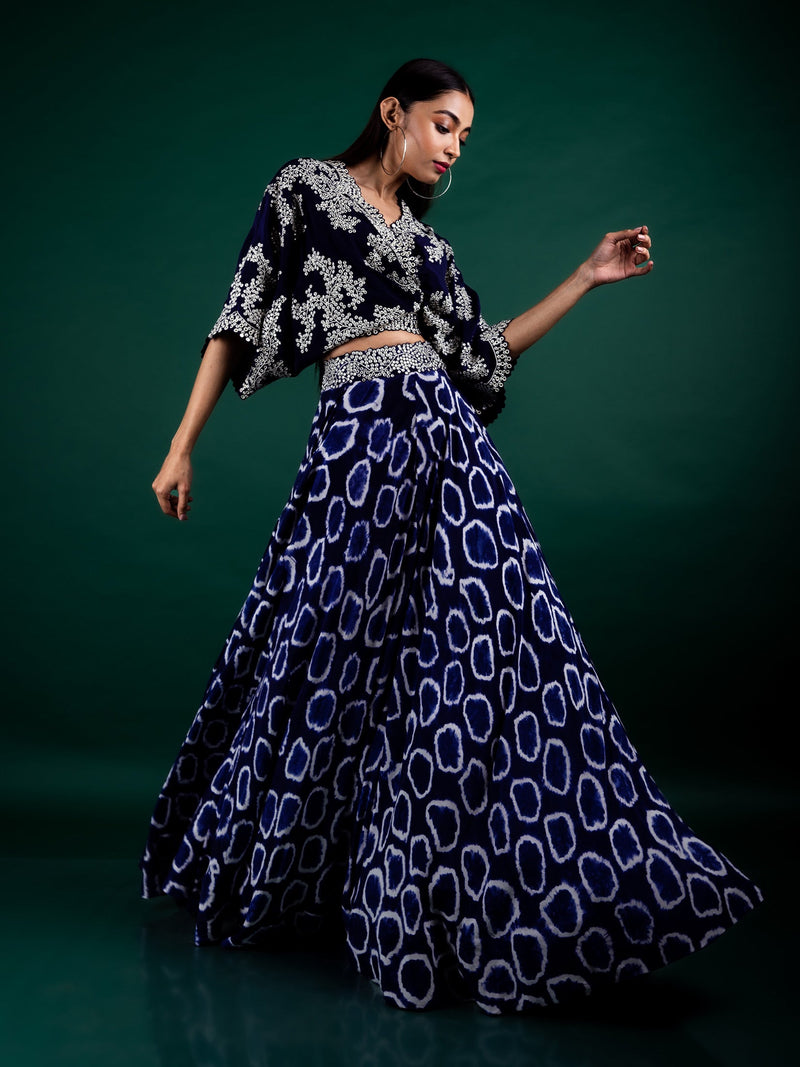 Kaftan Top & Lehenga Set