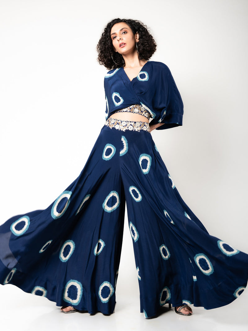 Kaftan Top & Circular Pants Set