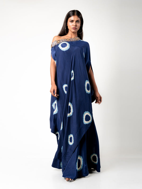 Off-Shoulder Cape & Gharara Set