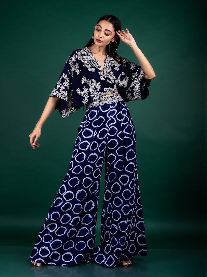 Kaftan Top & A-line Pants Set