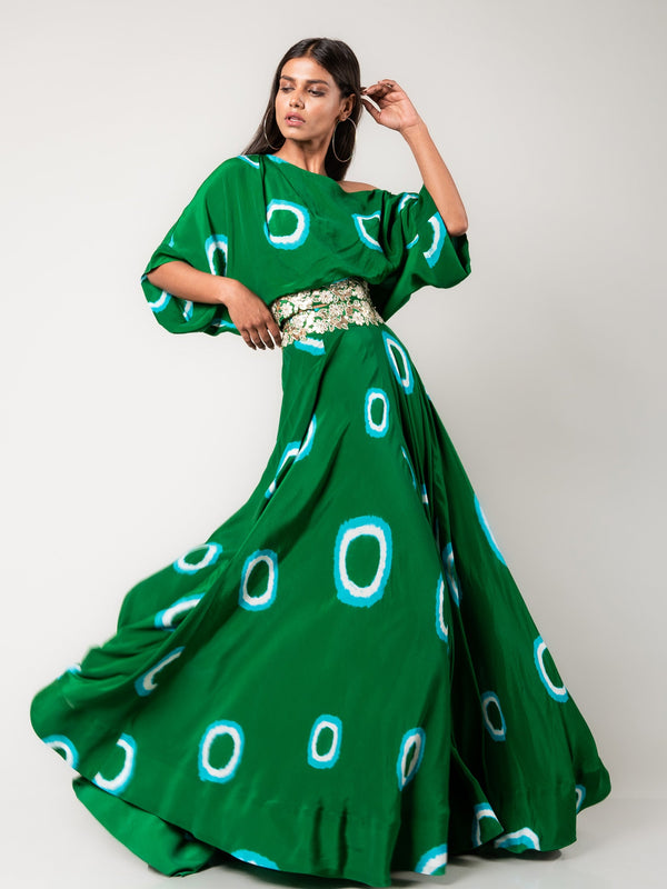 Off-Shoulder Top & Lehenga Set