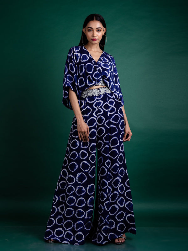 Kaftan Top & a-line Pants Set