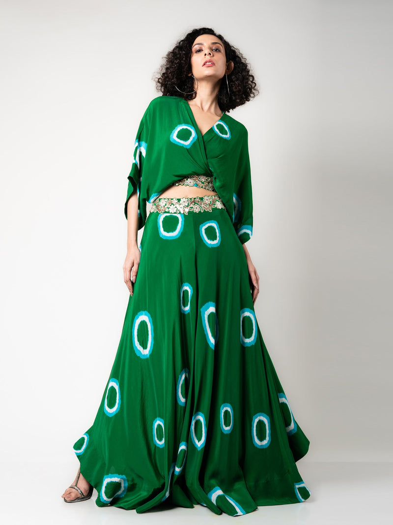 Kaftan Top & Circular Pants Set
