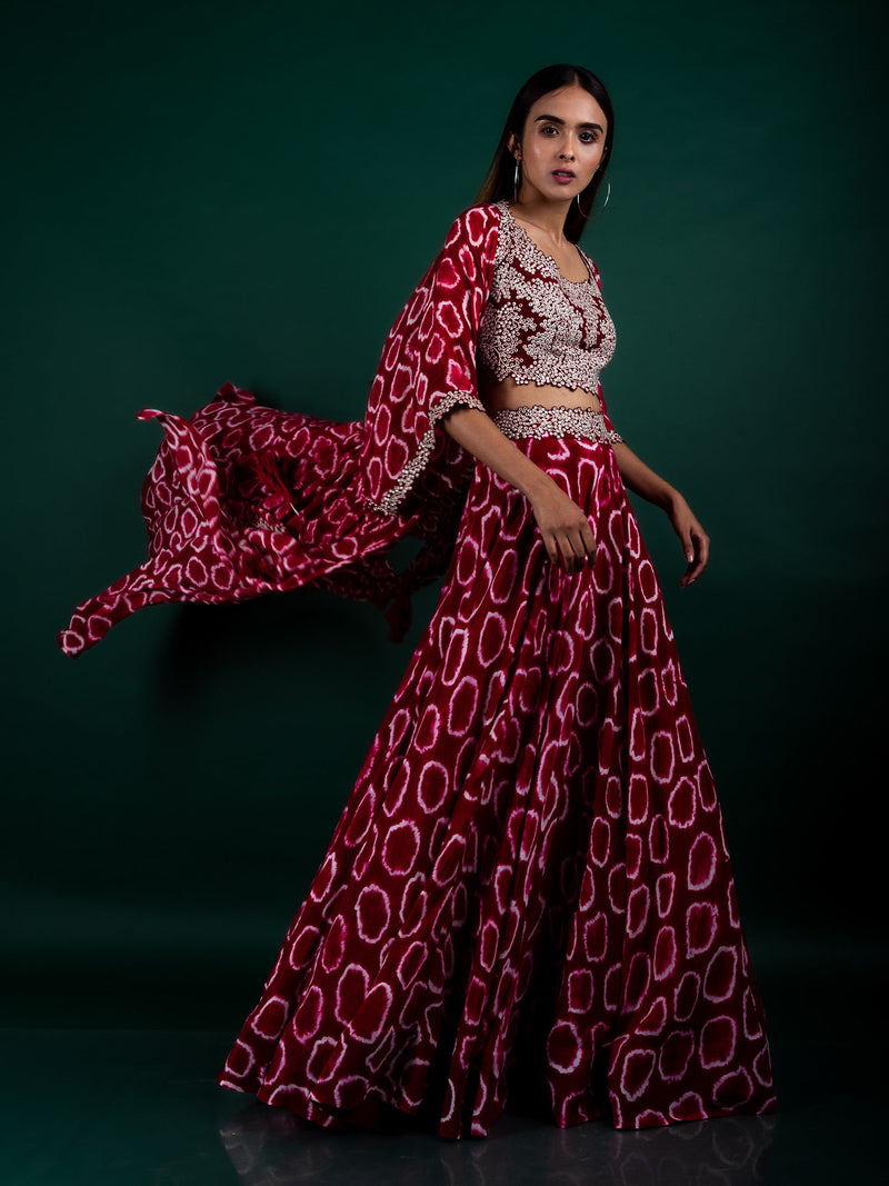 Jacket With Blouse & Lehenga Set
