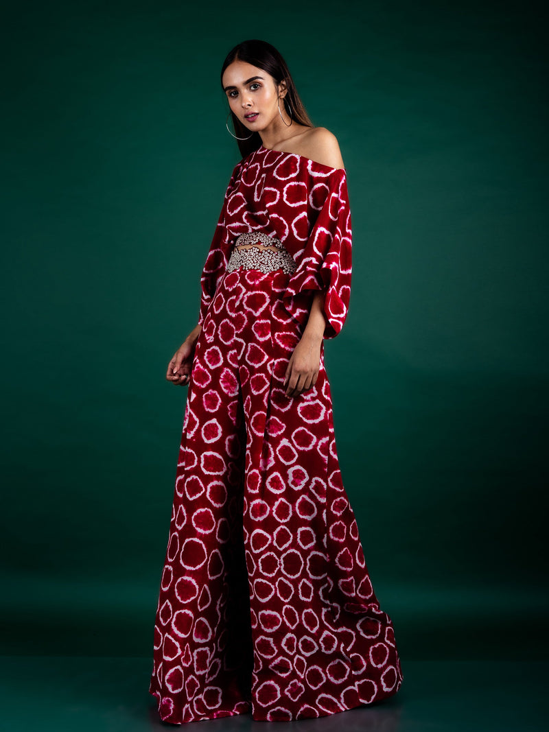 Off-shoulder Top & Pants Set